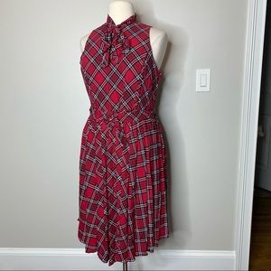 TORRID RETRO CHIC PINUP ROCKABILLY PLAID SECRETARY DRESS - 16 1x